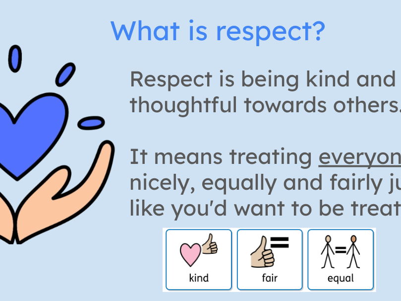 'Respect' assembly presentation KS1 and KS2