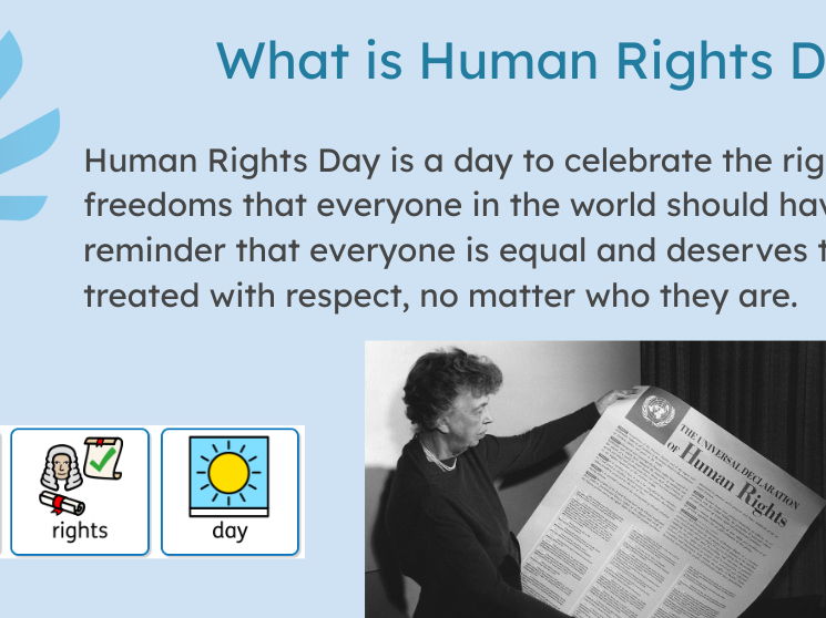 Human Rights Day assembly presentation