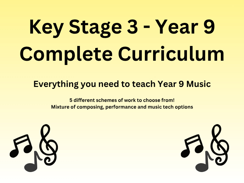 Complete Year 9 Music Curriculum