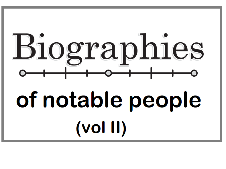 Biographies of Notable People Vol II Reading Comprehension Bundle- Informational Texts (SAVE 50%)